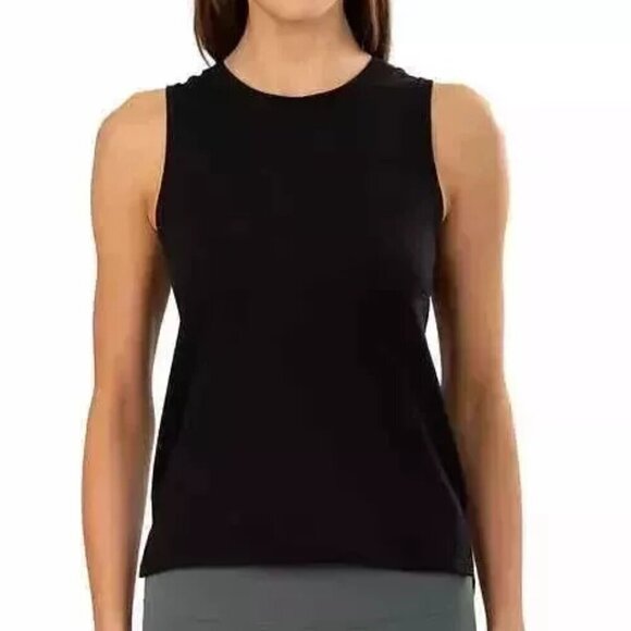 NWT - Tuff Athletics Black Women's Seamless Crew Neck Stretch Tank Top– Size XXL - Picture 1 of 5